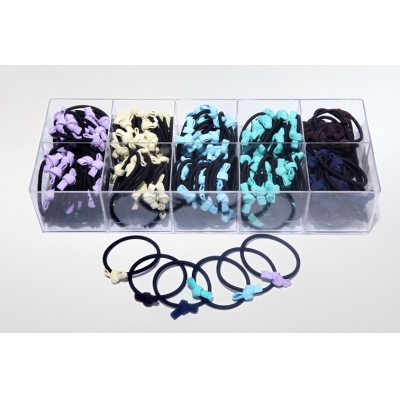 SUNHOO Simple Korean Elastic Knotted Bows Rubber Band Elastic Head Tie Hair Band Girls Hair Accessories for Women Headwear
